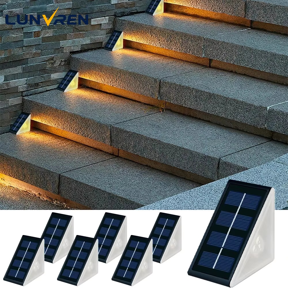 Outdoor Lighting Effects - Outdoor Solar Step Lights Warm White