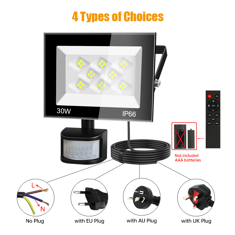Outdoor LED Floodlight PIR Mot - огляд і ціна Outdoor Lighting Uk