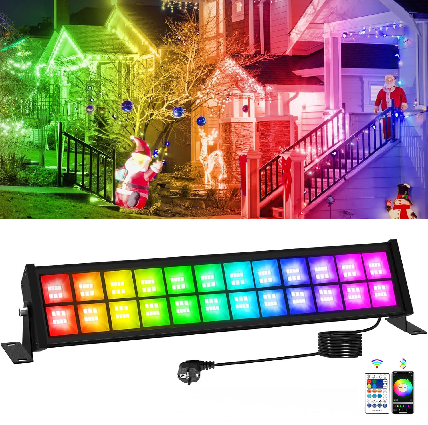 50/72W RGB LED Floodlight Bar  - огляд і ціна Outdoor Lighting Uk