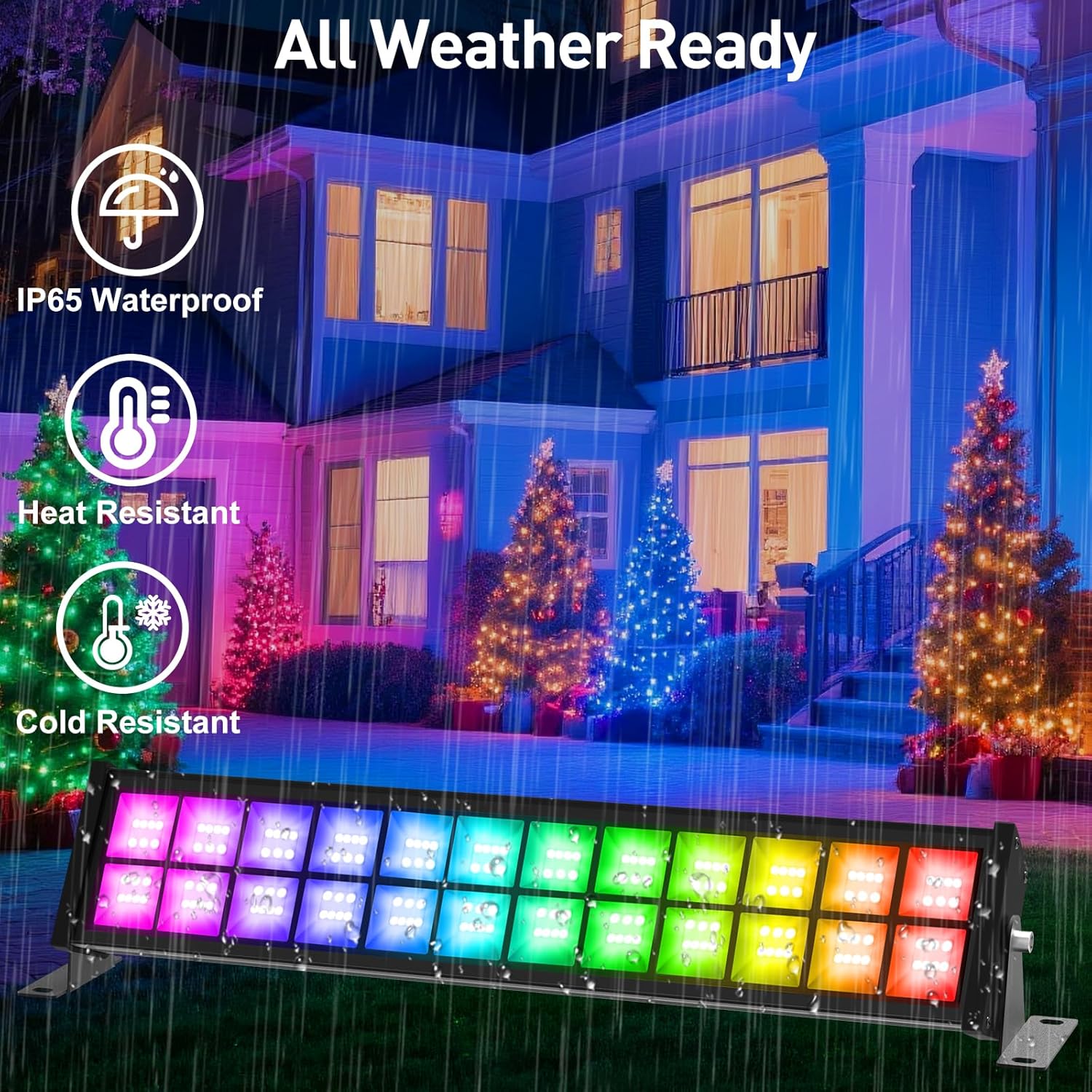 50/72W RGB LED Floodlight Bar  - огляд і ціна Outdoor Lighting Uk