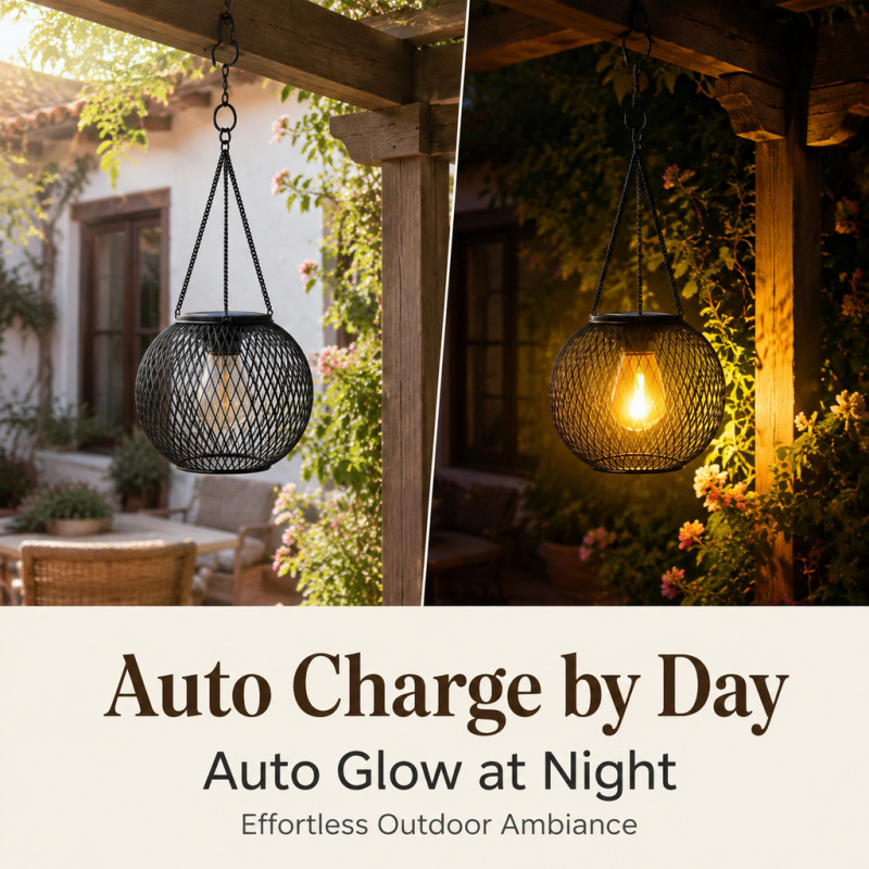 Solar Powered LED Hanging Floo - огляд і ціна Outdoor Lighting And Landscape
