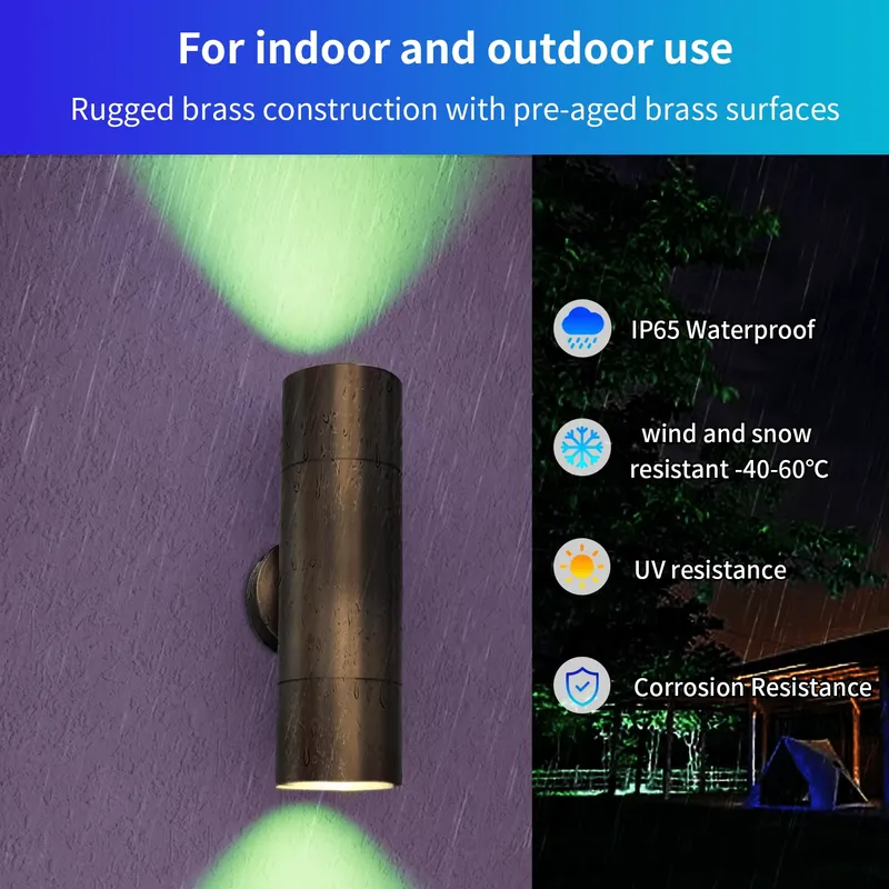 Durable Brass Outdoor LED Wall - огляд і ціна Outdoor Lighting Ip65