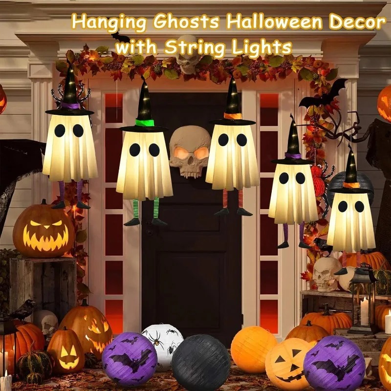 Halloween Hanging Ghost Decora - огляд і ціна Outdoor Lighting Effects