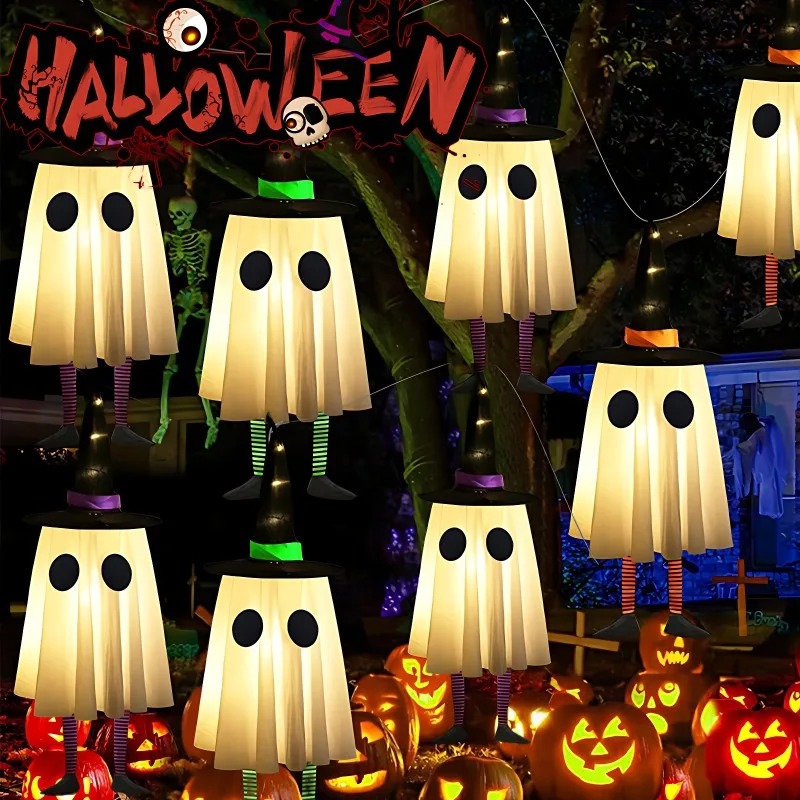Halloween Hanging Ghost Decora - огляд і ціна Outdoor Lighting Effects
