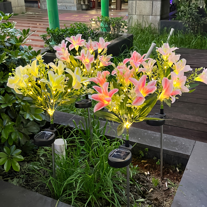 Auto Solar Lily Garden Lights  - огляд і ціна Outdoor Lighting Effects