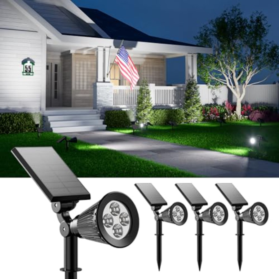 Solar Spotlights Outdoor Water - огляд і ціна Outdoor Lighting Waterproof