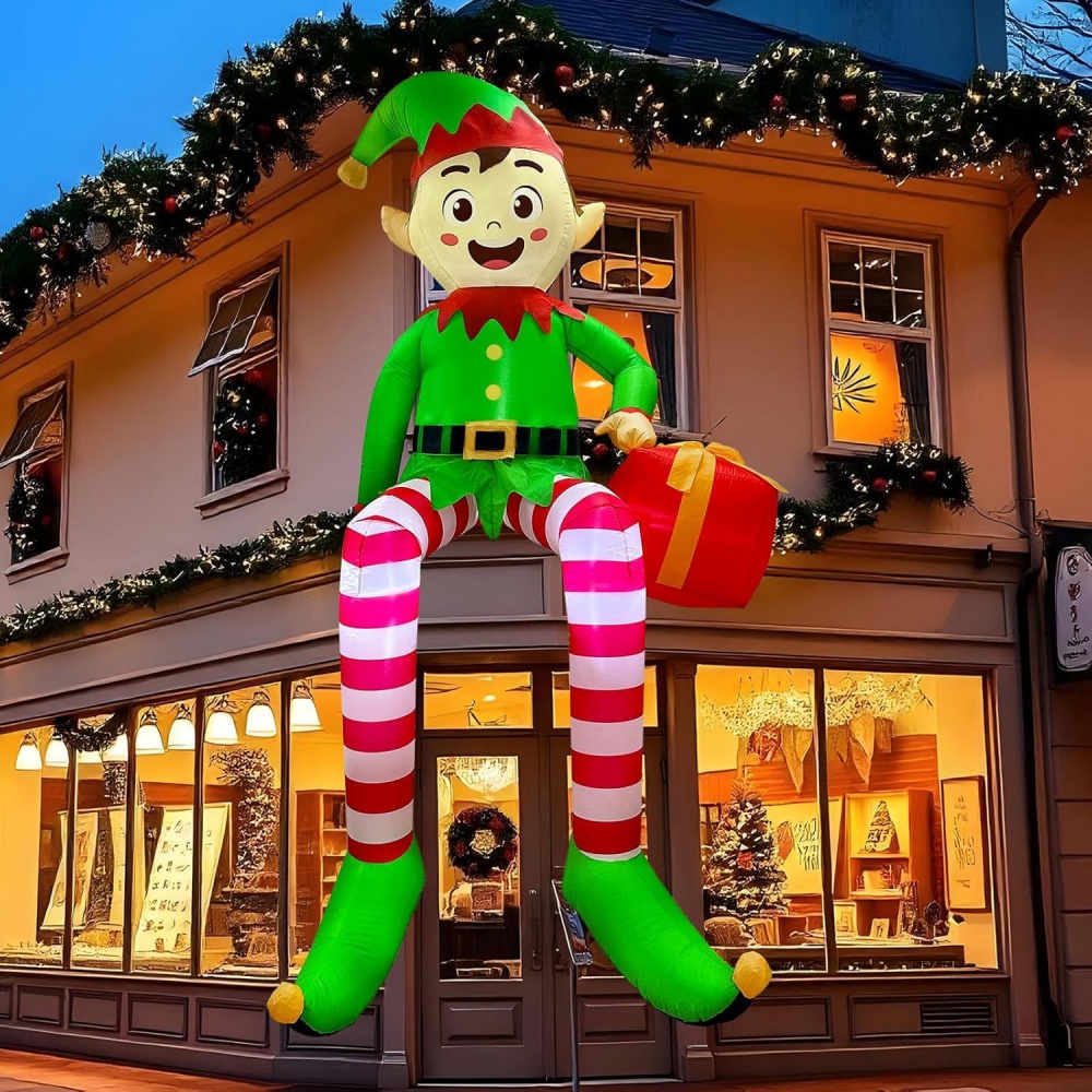 8FT Christmas Inflatables Sitt - огляд і ціна Outdoor Lighting Effects