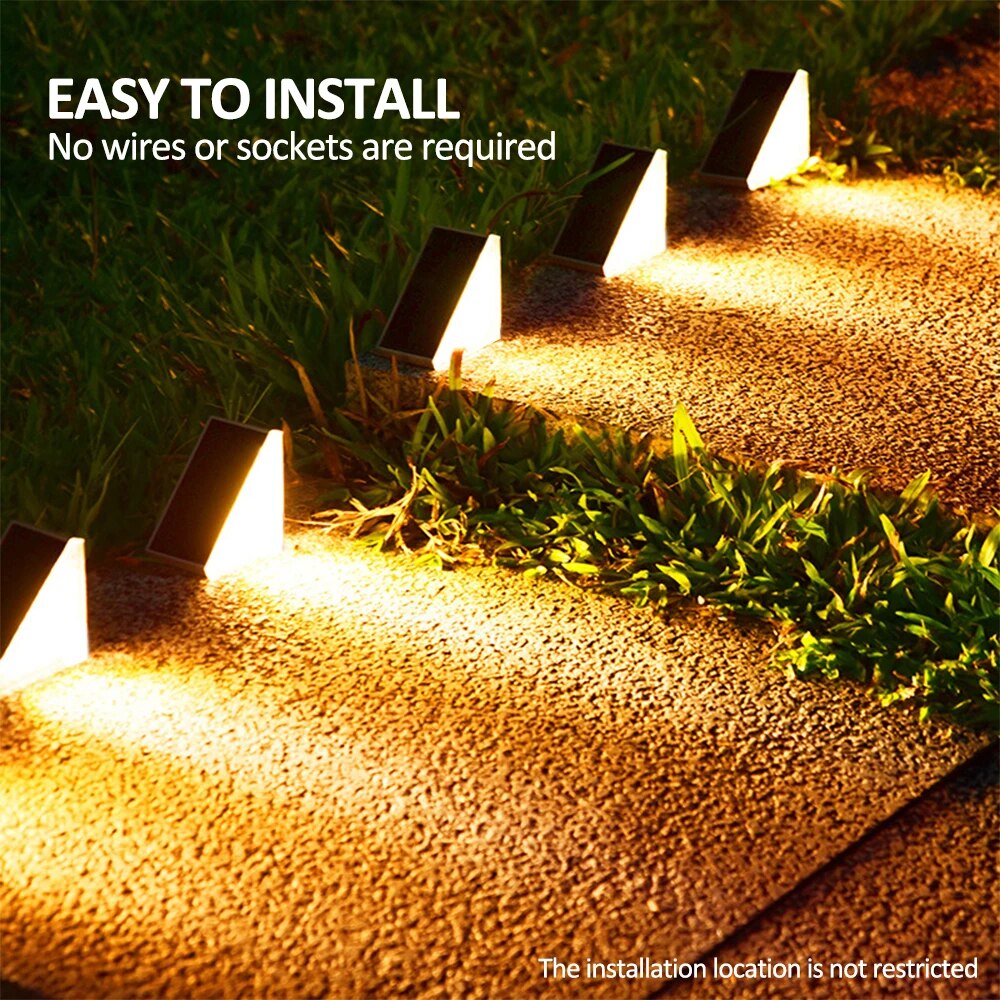 Outdoor Solar Step Lights Warm - огляд і ціна Outdoor Lighting Effects