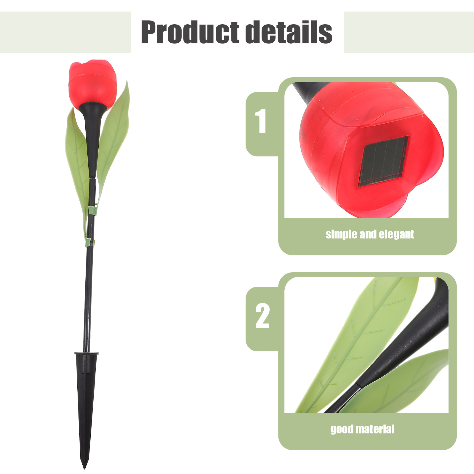 2Pcs Premium Solar Tulip Garde - огляд і ціна Outdoor Lighting And Landscape