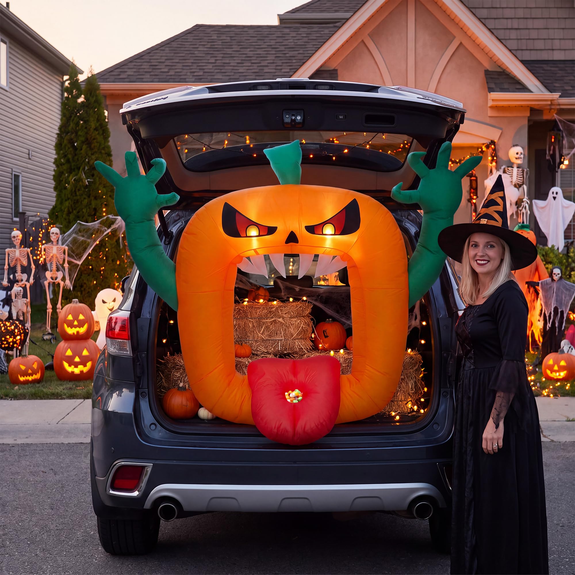 6FT Halloween Inflatables Scar - огляд і ціна Outdoor Lighting Effects