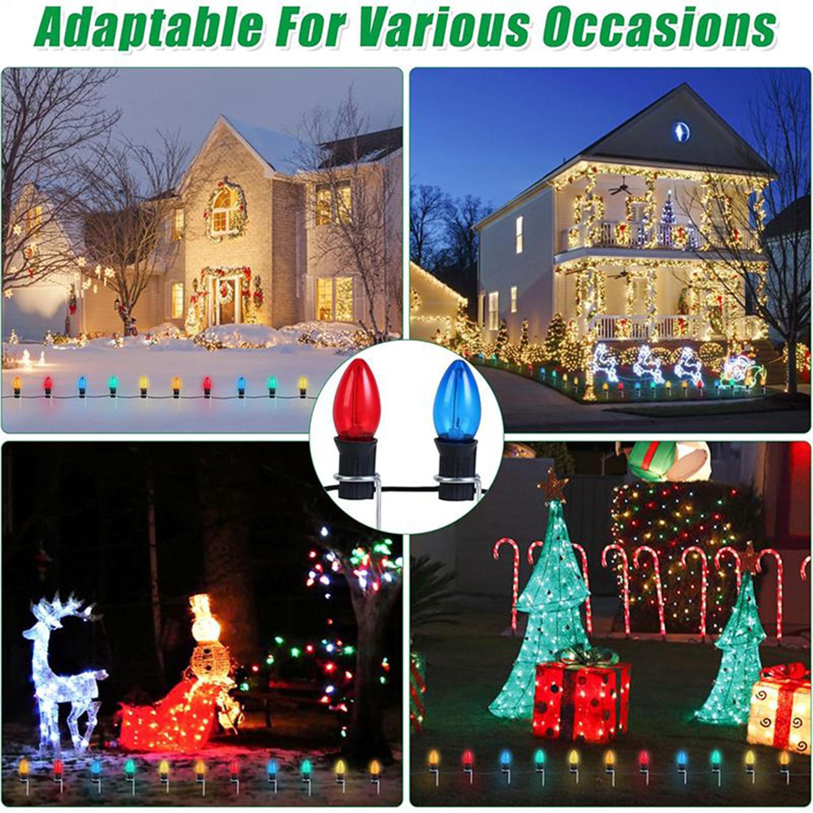 Christmas Light Stakes 12-Inch - огляд і ціна Outdoor Lighting Pathway
