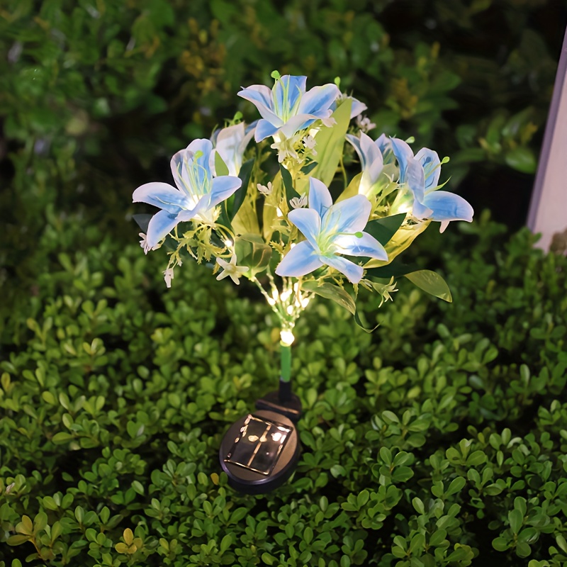 Multi-Bloom Pink Lily Solar Ga - огляд і ціна Outdoor Lighting Effects